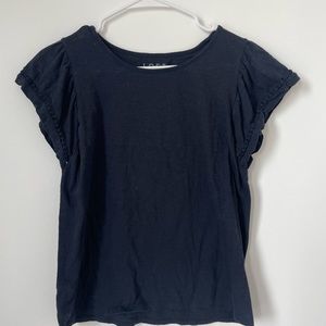 Loft navy cotton top